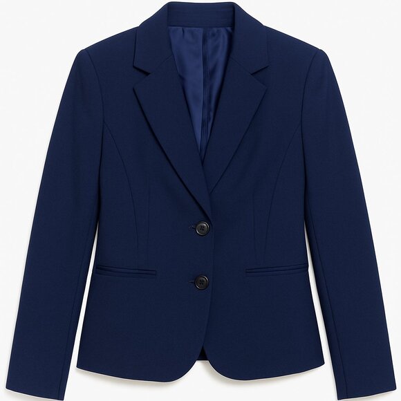 GAP Women's NWT Navy Blue Two Button Blazer Size 14 - Picture 1 of 8